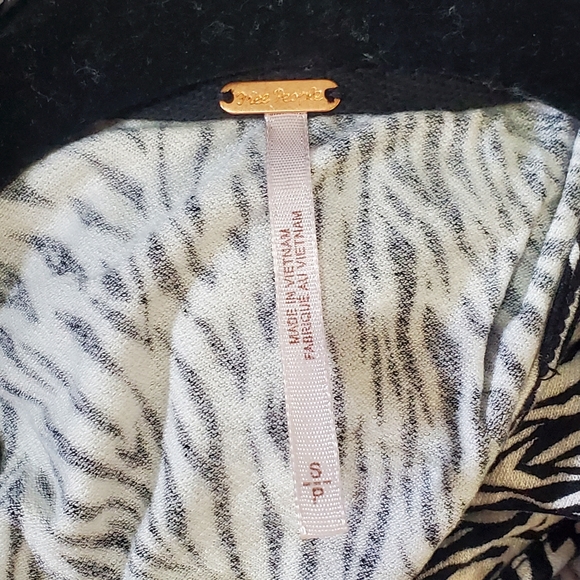 Free people sleeveless collar black and white - Picture 7 of 8